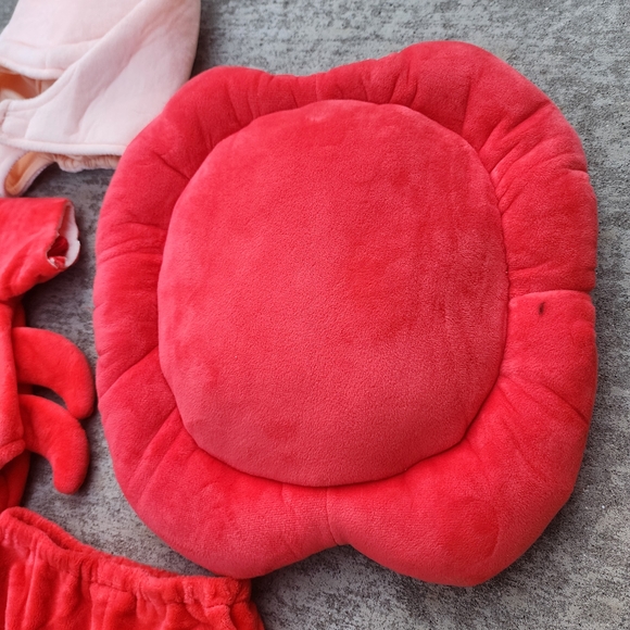 Disney The Little Mermaid‎ Plush Sebastian Crab Costume for Infants, Sz 0-3m - Picture 3 of 9